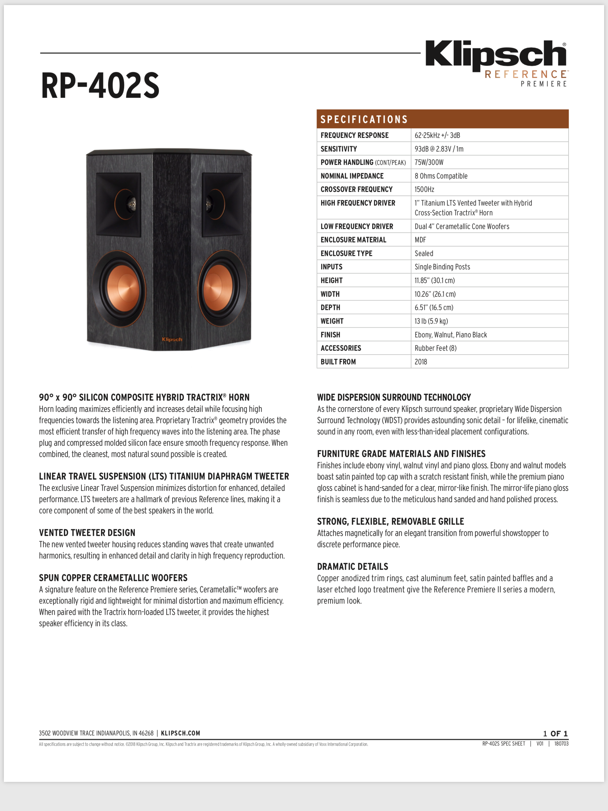 klipsch rp402s
